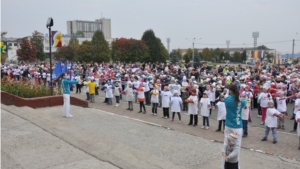 Празднование Дня города Новочебоксарска началось с утренней зарядки