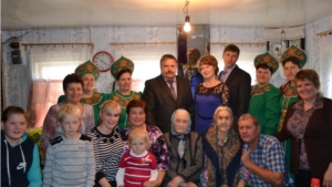 Ветеран тыла, жительница с. Семеновское, отметила свое 90-летие