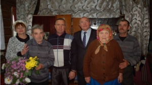 90 лет исполнилось участнику Великой Отечественной войны  Михаилу Калошеву из д. Хорапыр