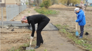 В Красночетайском районе проходят осенние мероприятия по санитарно-экологической очистке и благоустройству населенных пунктов