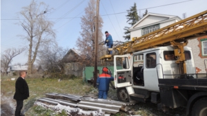 В Красночетайском районе устраняют последствия ледяного дождя