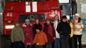 Увлекательная и полезная экскурсия в пожарную часть для гимназистов Мариинско-Посадского района