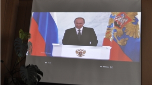 Состоялась трансляция ежегодного Послания Президента России Владимира Путина Федеральному Собранию Российской Федерации