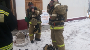 Пожарно-тактическое учение в МБУК «Ядринский дом культуры»