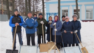 Благоустройство территории в зимнее время