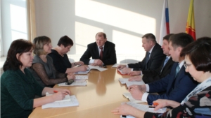 Встреча с управляющей Отделением Пенсионного фонда РФ по Чувашской Республике Р. Кондратьевой