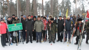 Команда Шемуршинского лесничества стала участницей «Лыжни России-2015»