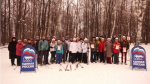Лыжные соревнования социальных работников района
