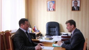 Вр.и.о. министра Е. Юшин посетил Канашский, Янтиковский районы и г. Канаш