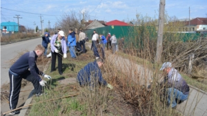 Первомайский субботник вурнарских химиков