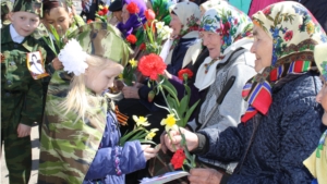 В селе Красные Четаи состоялся торжественный митинг, посвященный Великой Победе