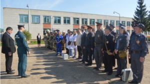 Второй этап командно-штабной тренировки: ликвидация пожара в МБОУ «Красноармейская СОШ»