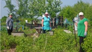 Благоустройство кладбища д. Избахтино
