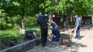 В Мариинско-Посадском районе идет активная работа по ремонту дворовых территорий