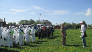 В Ибресинском районе прошла командно-штабная тренировка по ликвидации очага африканской чумы свиней