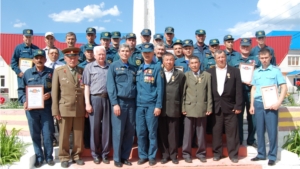 Торжественное мероприятие, посвященное встрече 4-х поколений личного состава Батыревского гарнизона пожарной охраны
