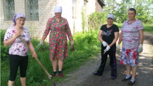 В Полевосундырском сельском поселении продолжаются мероприятия по санитарной очистке и благоустройству населенных пунктов, прилегающих территорий