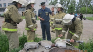 В Мариинско-Посадском районе прошел смотр-конкурс на «Лучшее подразделение добровольной пожарной охраны&quot;