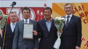 Праздник песни, труда и спорта "Акатуй-2015" в Аликовском районе