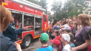 В детском оздоровительном лагере БУ ЧР «Новочебоксарский социально-реабилитационный центр для несовершеннолетних» проведена пожарно-техническая тренировка