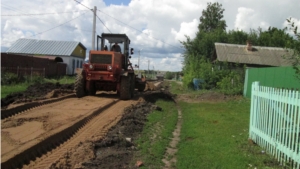 Ремонт дорог в селе Можарки