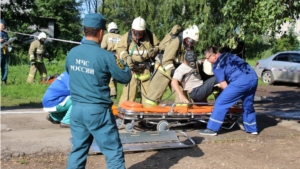 В Ядринском районе проходят учения по гражданской обороне
