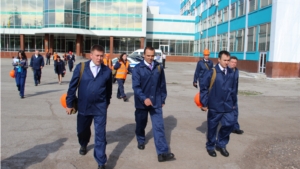 Врио Главы Чувашии Михаил Игнатьев посетил ПАО «Химпром»