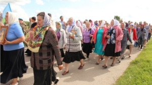 Крестный ход в селе Ильинка