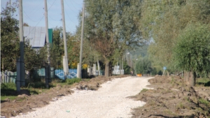 В Шумерлинском районе продолжается строительство автомобильных дорог