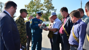 Смотр сил и средств Ибресинского районного звена ТП РСЧС Чувашской Республики