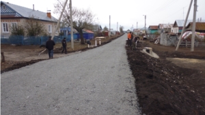 Завершается строительство участка автомобильной дороги по улицам д.Булаково