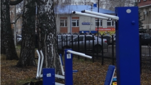 В селе Комсомольское появились уличные тренажёры
