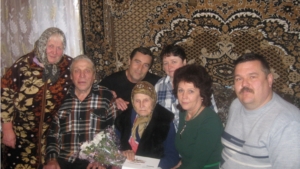 Участница строительства Сурского оборонительного рубежа из Мишуковского сельского поселения отметила 90-летний юбилей