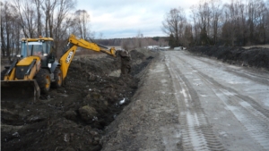 В селе Сойгино Алатырского района ведется строительство автодороги