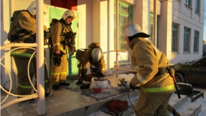 Противопожарный тренинг в Козловском комплексном центре социального обслуживания