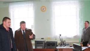 Рабочий визит главы администрации Урмарского района А.И. Тихонова в Тегешевское сельское поселение  (09 февраля 2016 года)