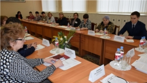 Рабочее совещание под руководством министра труда С.П. Димитриева