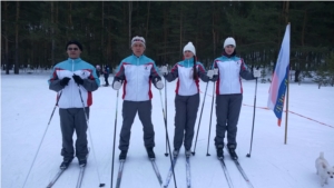 Работники Чебоксарского лесничества приняли участие в лыжных гонках в Заволжье