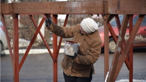 Покраска главной городской сцены