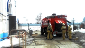 Пожарно-тактические учения по ликвидации пожара на территории Тихвинского женского монастыря