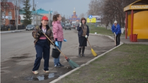 Субботник в районном центре