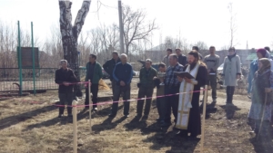 Строительство нового памятника в д. Новое Андиберево