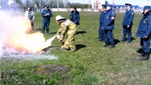 Соревнования по пожарно-спасательному спорту среди образовательных учреждений Мариинско-Посадского района