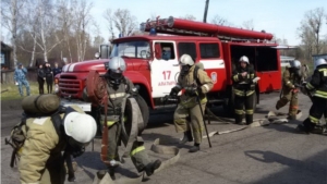 Пожарно-тактические учения в колонии поселения