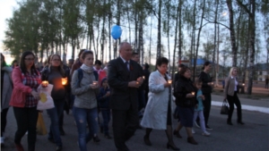 Альбина Егорова приняла участие в акции «Свеча памяти»