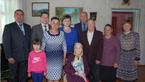90-летний юбилей долгожительницы в Батыревском районе