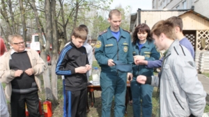 Соревнования по пожарно-спасательному спорту среди школьников в Алатыре