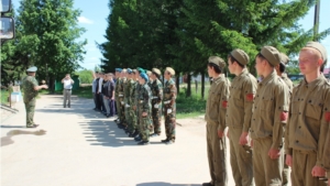 В Мариинско-Посадском районе состоялось открытие военных сборов с учащимися 10 классов средних общеобразовательных учреждений