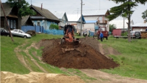 В 6 населенных пунктах Моргаушского района продолжается строительство дорог