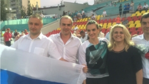 Поздравление победителей и призеров 2 дня чемпионата России по легкой атлетике